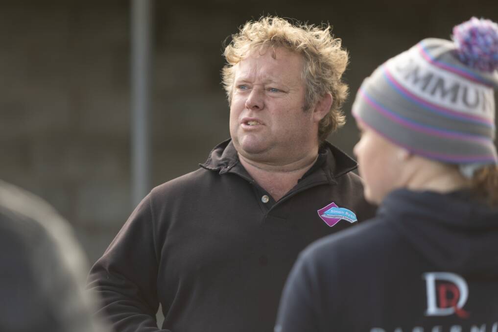 Local trainer Simon Ryan, pictured in Warrnambool last week, has retired Police Camp. Picture by Eddie Guerrero