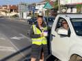 Warrnambool's Kate McCosh was busy collecting for the appeal at the intersection of Raglan Parade and Banyan Street on Friday morning. 