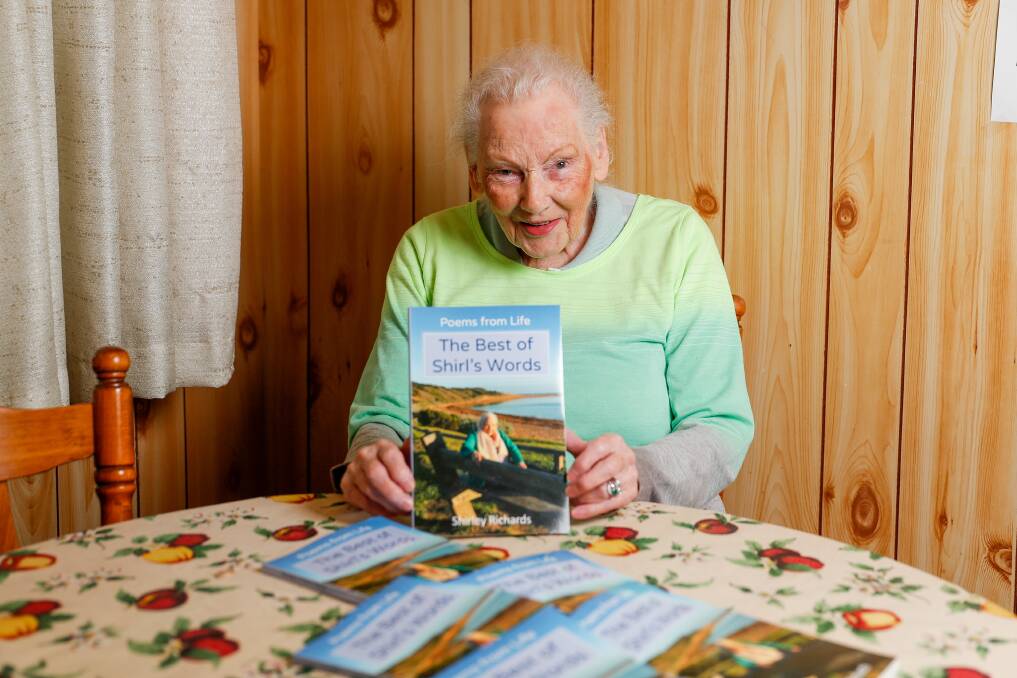 In print: Shirley Richards kept busy during the COVID-19 lockdowns writing a poetry book. Picture: Morgan Hancock