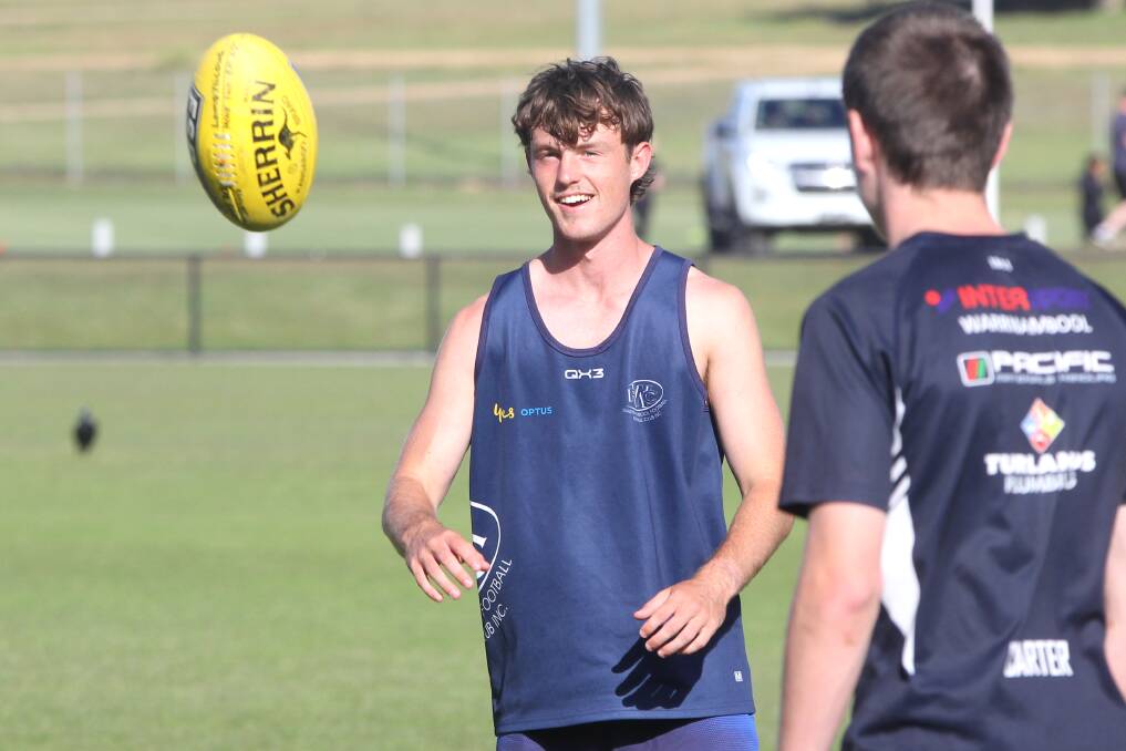 Jaiden Wells is making a spot for himself in Warrnambool's senior football side. File picture 