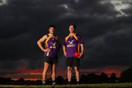 LOOKING AHEAD: Port Fairy players Darcy Smith and George Swarbrick. Picture: Morgan Hancock