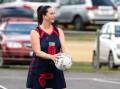 Bess Hallyburton, pictured earlier in the season, was delighted with her Timboon Demons side's win against Kolora-Noorat. Picture by Anthony Brady