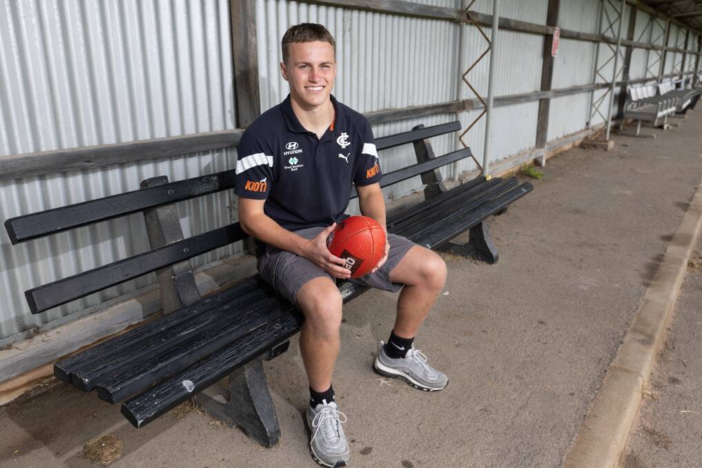 Archie Stevens is entering his third VFL season with Carlton. Picture by Eddie Guerrero