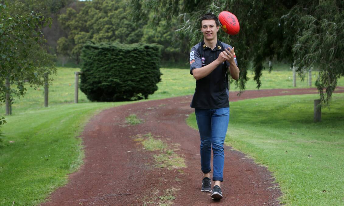 Hugh McCluggage ahead of the 2016 AFL draft where he was selected by Brisbane. File picture