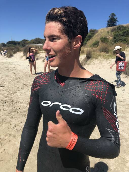 Jude De Silva-Smith was the overall winner of Portland's leg of the Shipwreck Coast Swim Series. Picture supplied