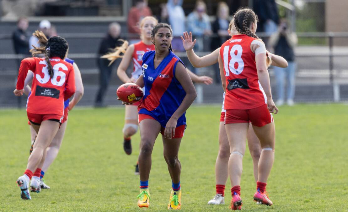 Limariyah Johnson was impressive for Terang Mortlake. Picture by Anthony Brady
