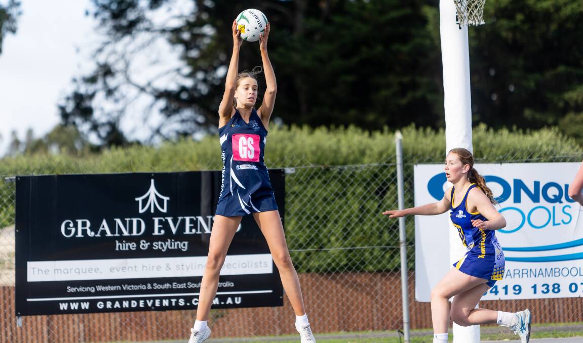 Warrnambool netballer Eva Ryan has been selected in the Victorian 17 and under team. Picture by Anthony Brady