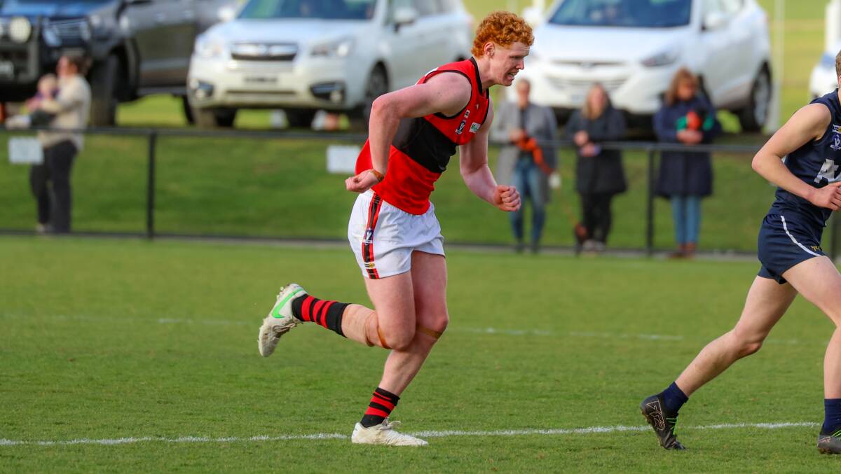 Flynn Penry was one of Cobden's best players against Warrnambool. Picture by Eddie Guerrero
