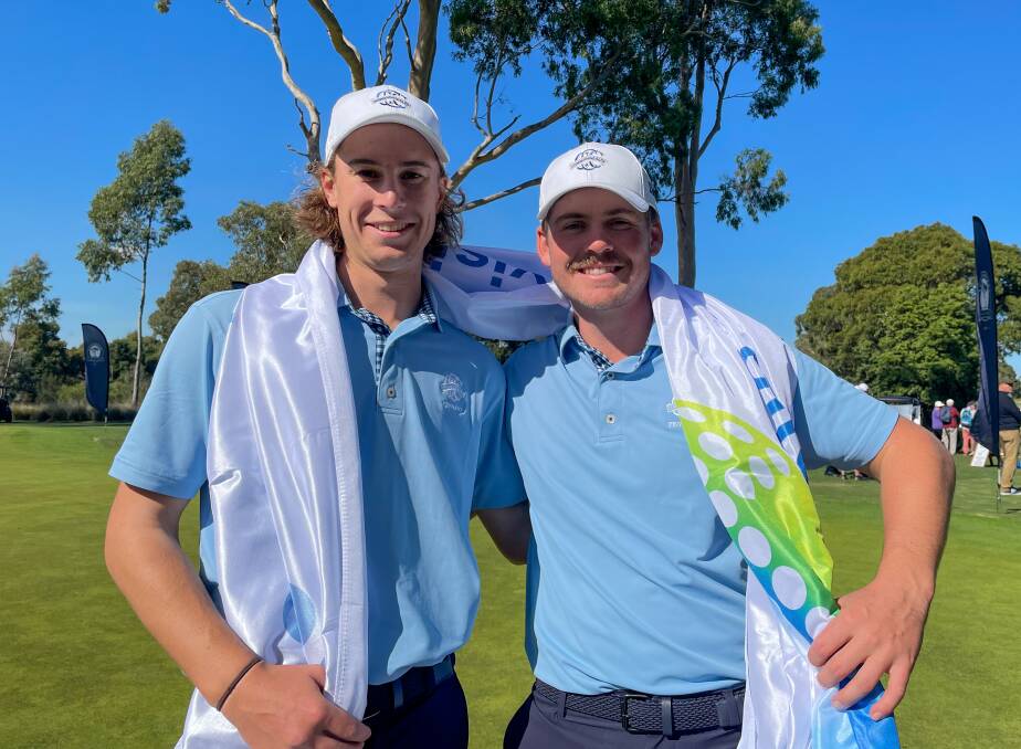 Noah Best and Hamish Huffadine's Commonwealth Golf Club team won the Victorian Youth Pennant competition. Picture supplied