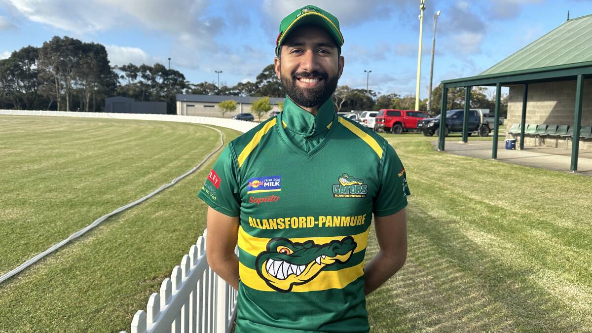 Canadian Rommel Shahzad debuted for Allansford-Panmure on Saturday. Picture by Matt Hughes