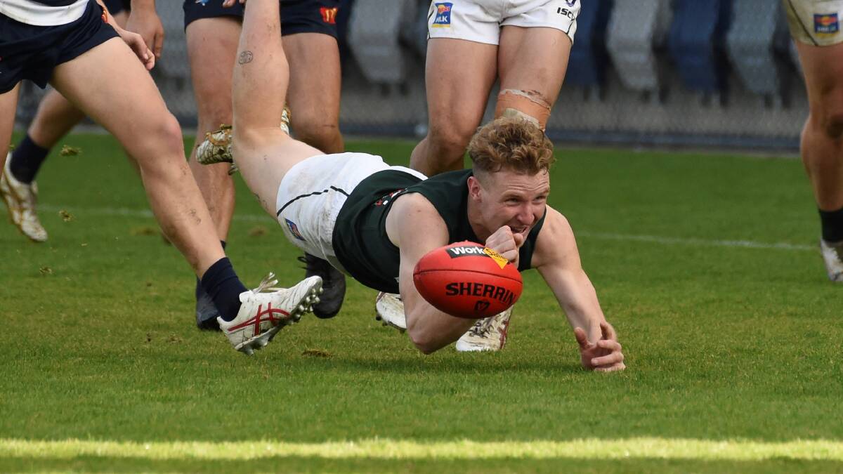Rory Gill, pictured playing under 23 interleague for the HFNL last year, is back from injury for Hamilton Kangaroos. Picture by Lachlan Bence