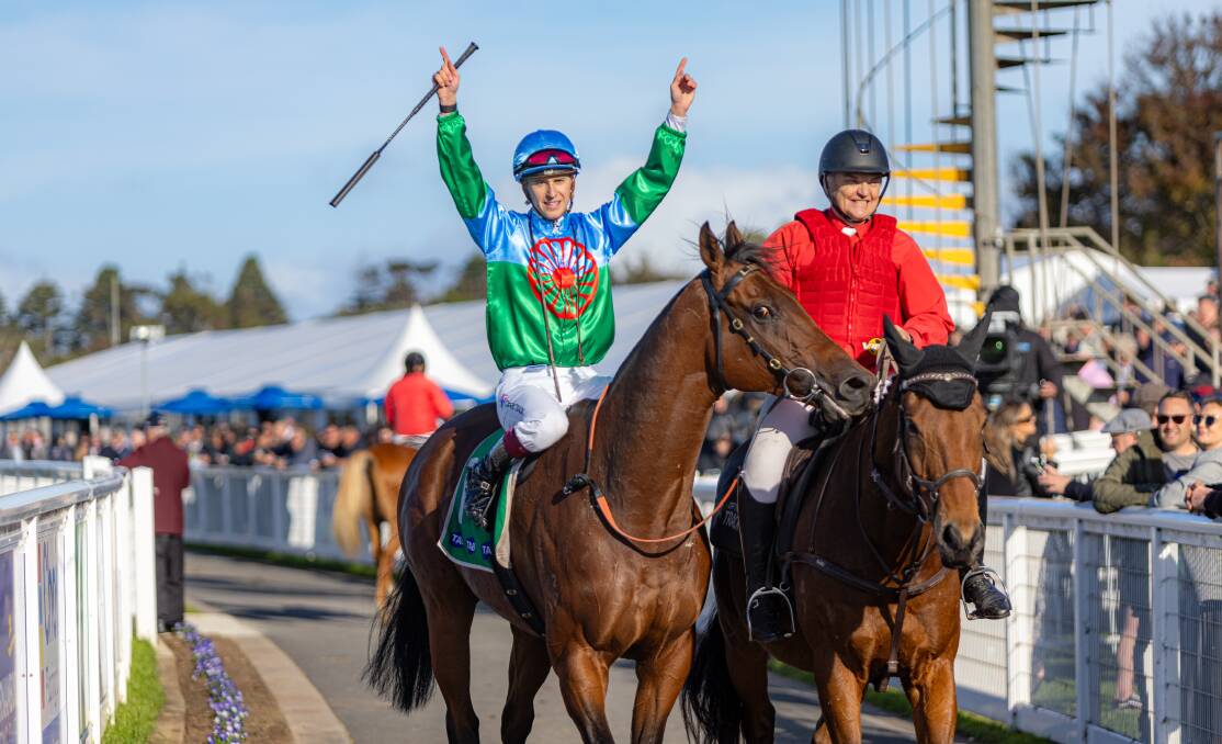 Trainer Lindsay Smith is hoping to start Tuvalu's spring campaign in the Memsie Stakes. Pictured is Tuvalu after winning the 2024 Wangoom Handicap. Picture by Eddie Guerrero