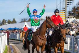 Trainer Lindsay Smith is hoping to start Tuvalu's spring campaign in the Memsie Stakes. Pictured is Tuvalu after winning the 2024 Wangoom Handicap. Picture by Eddie Guerrero