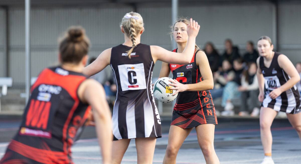 Cobden's Lara Taylor was one of her side's best in its win against Camperdown. Picture by Anthony Brady