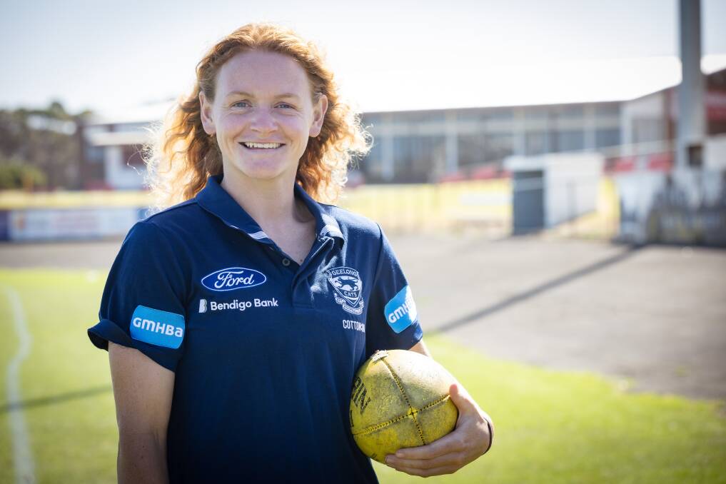 Jane McMeel played eight games for Geelong's VFLW side in 2024. File picture