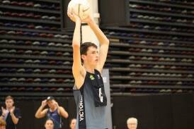 Aidan Conheady, pictured playing for Victoria at the national championships, has been picked in the Australian 17 and under side. Picture supplied