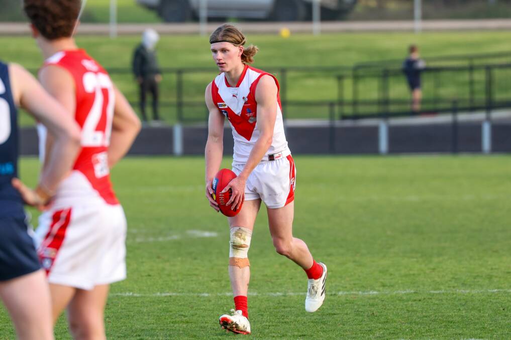 Jay Rantall impressed with 41 disposals for South Warrnambool. Picture by Eddie Guerrero