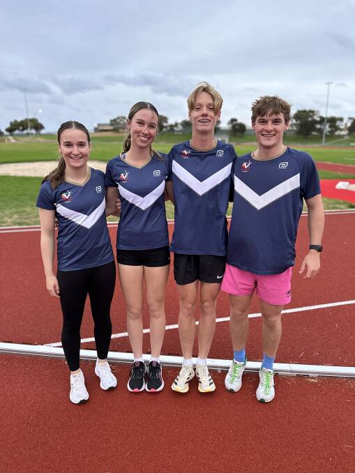South West Turbines Ruby Darcy, Teyvia Williams, Will Callaghan and Jeff Collins will all compete at the Australian Athletics Championships. Picture supplied