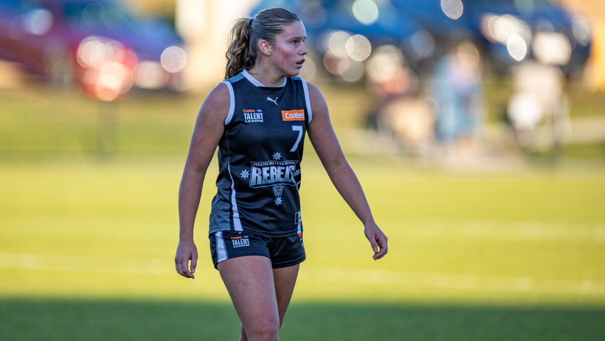 South Warrnambool's Maggie Johnstone is a promising footballer. Picture by Eddie Guerrero