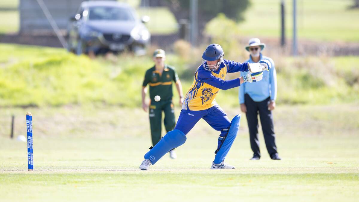Cobden's Matthew Boyle, pictured during the 2023-24 decider, scored 41 for the Knights in the semi-final. Picture by Eddie Guerrero