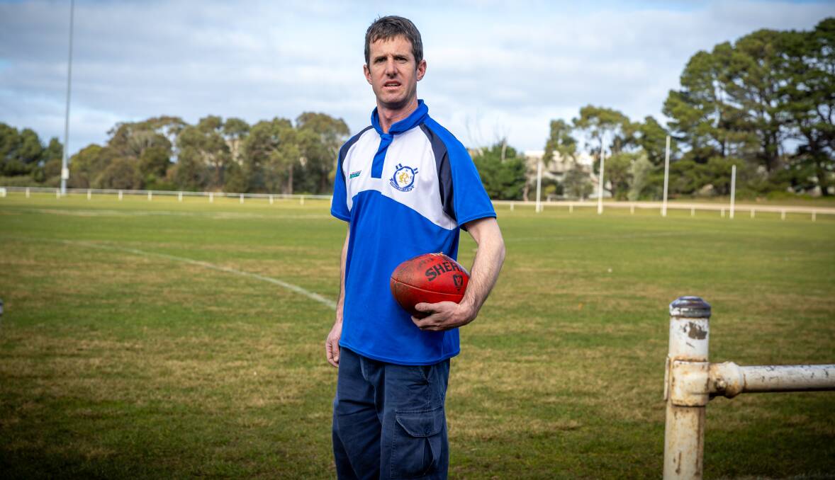 Phil McKellar made his reserves football debut for Russells Creek in 2009. Picture by Eddie Guerrero