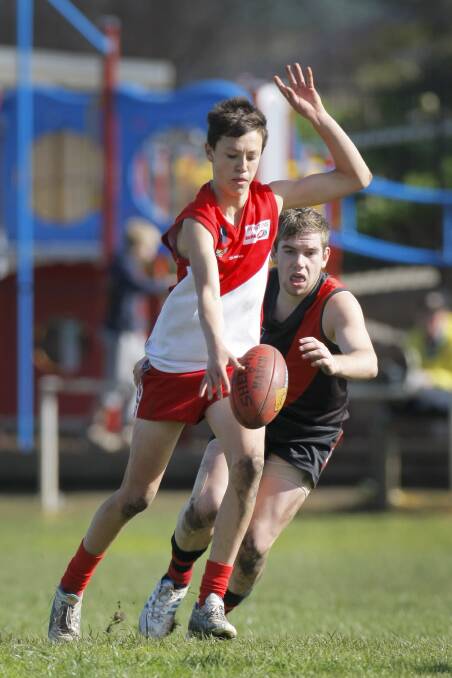 Hugh McCluggage playing for South Warrnambool's under 16 side in 2013. File picture