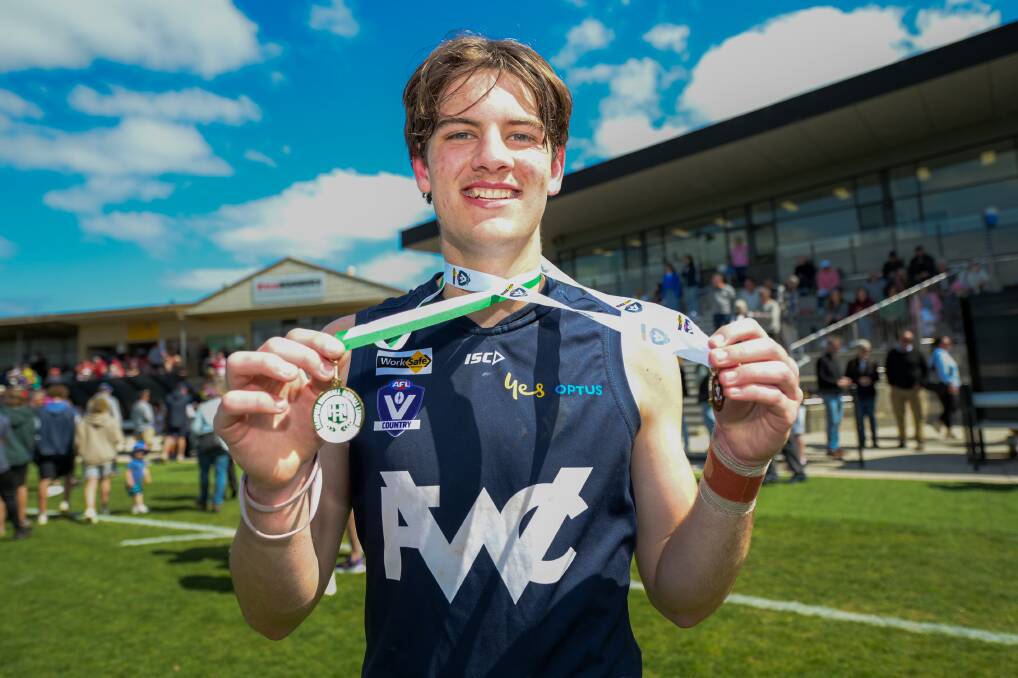 Amon Radley won a best-on-ground medal. Picture by Eddie Guerrero