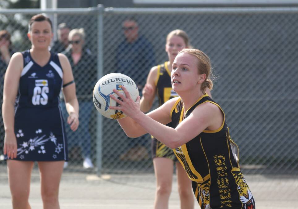 Merrivale's Carly Peake performed strongly for the Tigers against Nirranda. Picture by Matt Hughes