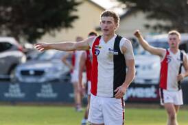 Jack Block, pictured earlier in the year, was a standout for Koroit in its win against Portland. Picture by Anthony Brady