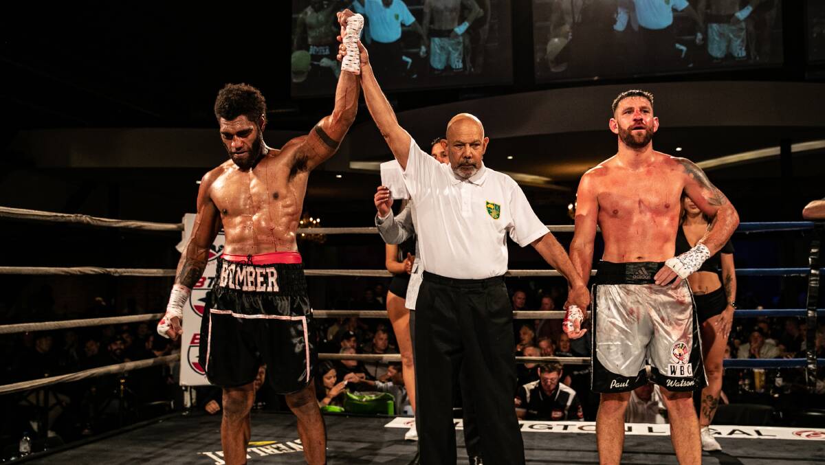 Johnny Lesu defeated Paul Watson to claim his first pro fight win. Picture by Marty Camilleri