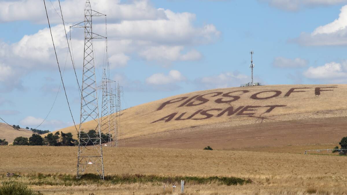 A significant section of the community is opposed to high voltage electrical transmission lines running through their area. Picture by Adam Trafford