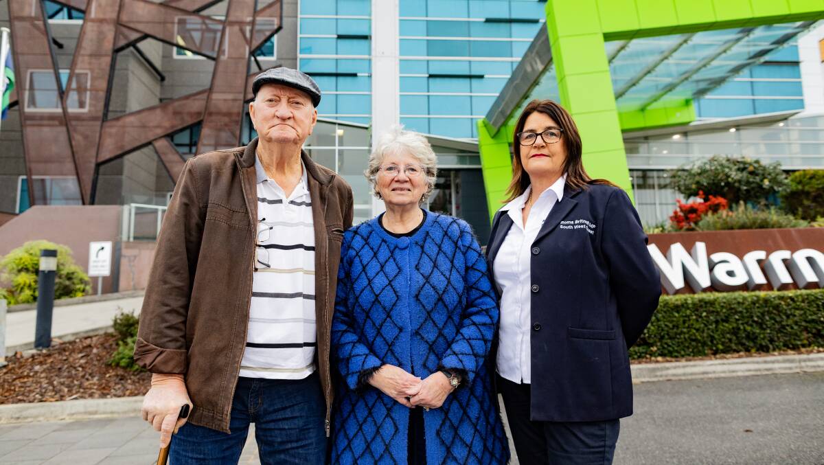 Nev and Lesley Seis have to travel to Geelong for life-saving cancer scans and South West Coast MP Roma Britnell has asked when a promised PET scanner will arrive in Warrnambool. Picture by Anthony Brady
