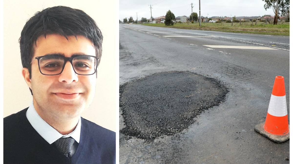 Federation University civil engineer Dr Amin Soltani says there are several reasons Victoria's roads are so bad.