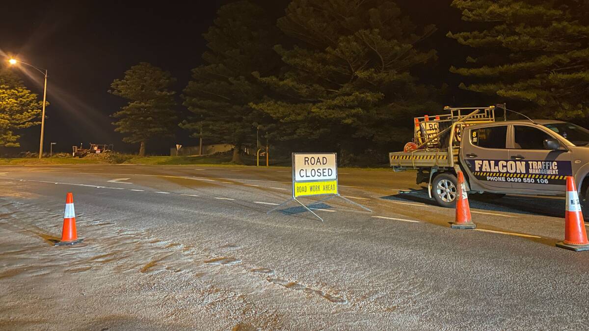 As of 7pm on Sunday evening the Princes Highway west of Port Fairy was still cordoned off as emergency personnel cleared the scene and police conducted an investigation of the incident.