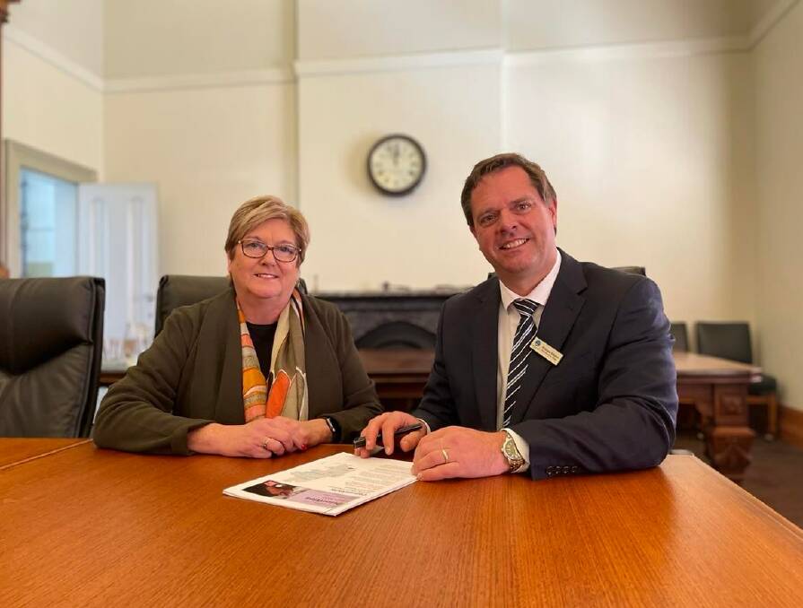 KEEP PUSHING: Corangamite Shire Council mayor Ruth Gstrein and chief executive officer Andrew Mason have revealed their community-backed funding priorities ahead of the state election.