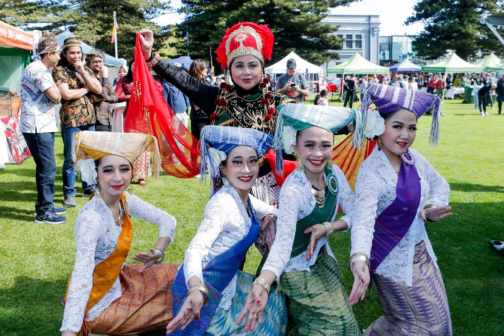 Indonesian dancers at the Warrnambool Multicultural Festival. Picture by Anthony Brady