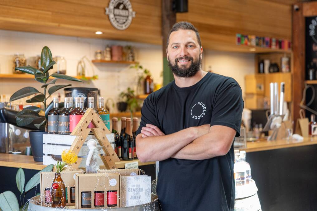 Koroit's Noodledoof Brewing Co., co-owner Sam Rudolph is offering a free coffee and a light breakfast on Christmas Day for people with nowhere to go. Picture by Eddie Guerrero