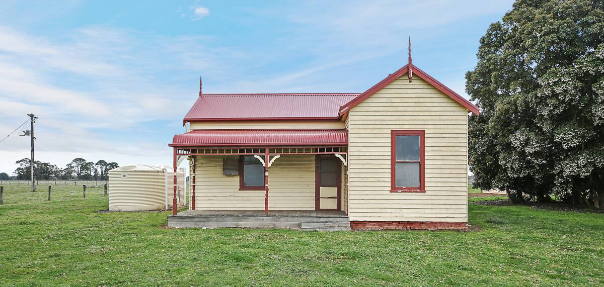 The original three-bedroom period cottage home on the South Purrumbete property. Picture by Tammy Brown