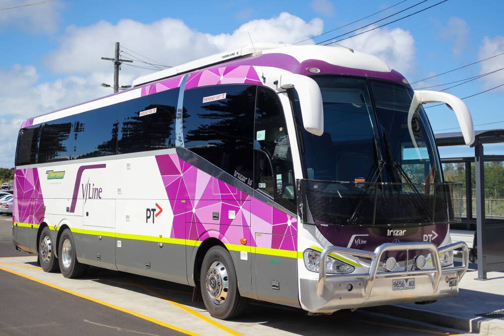 Buses are running between Geelong and Warrnambool stations in September and November.