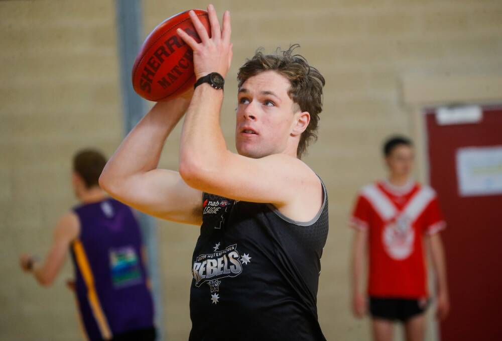 Warrnambool's Reggie Mast is looking forward to playing his first Coates Talent League under 18 game on Sunday. Picture by Anthony Brady