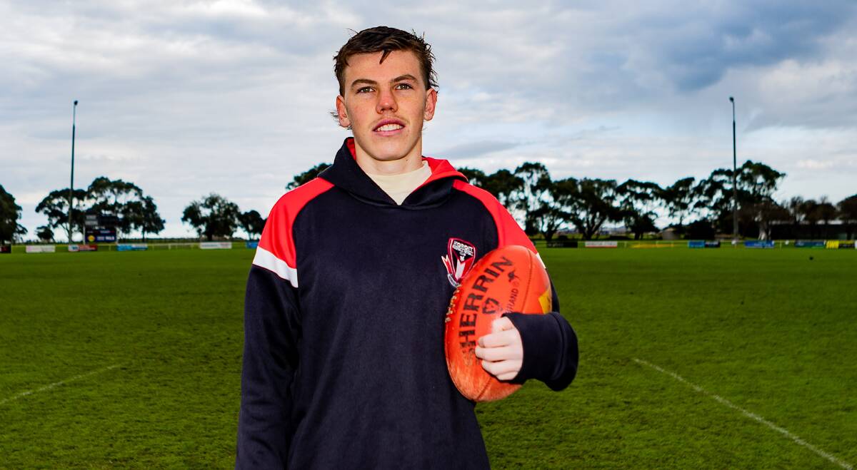 Koroit's Finn O'Sullivan has been named in the 2024 AFL National Academy. Picture by Anthony Brady