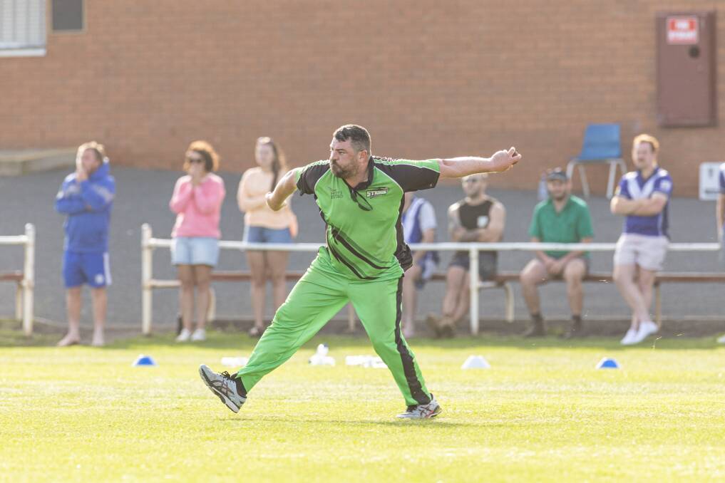 Spring Creek cricketer Tim Wells in action during the division three grand final in March. Picture by Sean McKenna