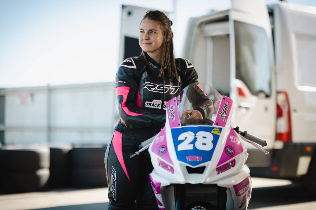 Tayla Relph is bound for Europe in May to compete in a world-first women's circuit racing world championship. Picture by Sean McKenna