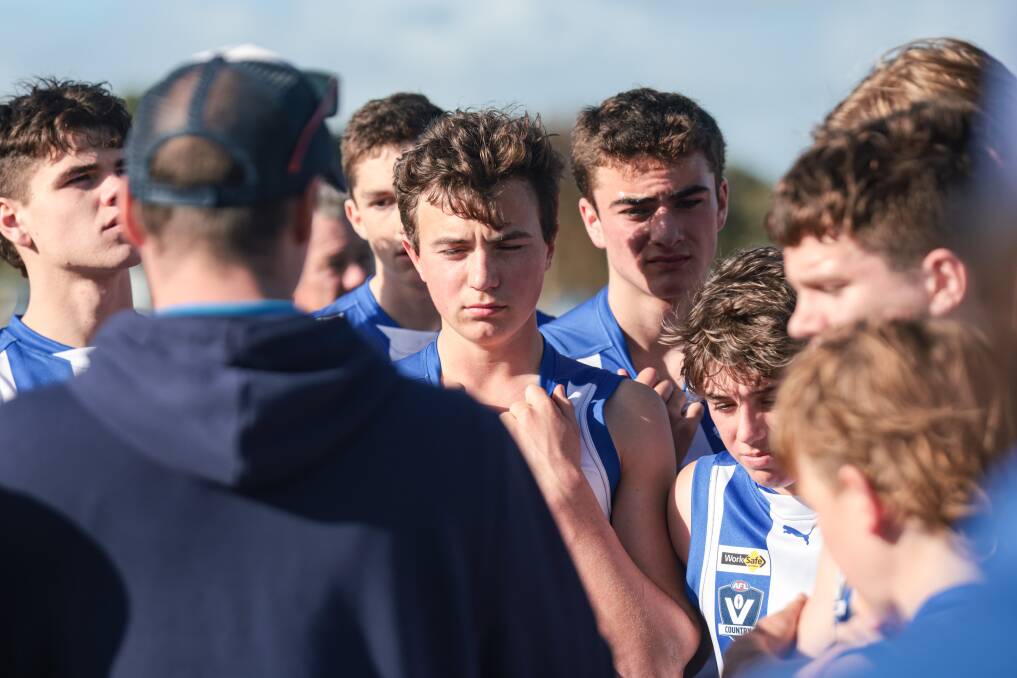 Hamilton Kangaroos' under 16 team will play a qualifying final against South Warrnambool on Sunday. Picture by Sean McKenna