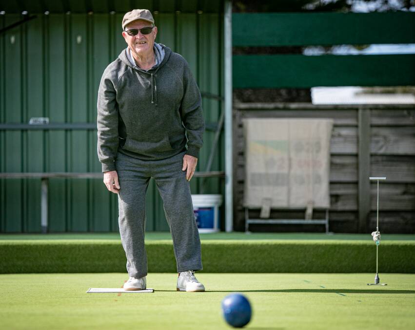 Warrnambool Lawn Tennis Bowls Club's Bryan McLeod is excited to start division one midweek pennant play on Tuesday. Picture by Sean McKenna