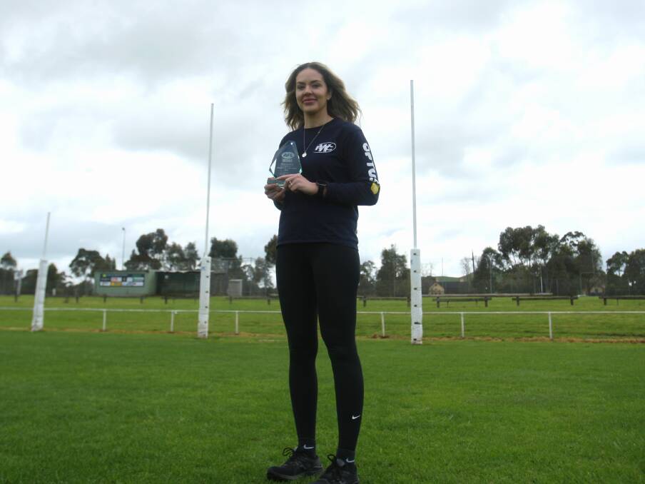 Warrnambool women's coach Clare Tilley was named this year's AFL Victoria's Female Coach of the Year. Picture by Meg Saultry