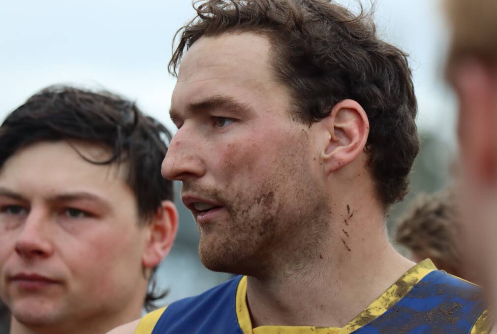 Joe McKinnon, pictured in 2022 with North Warrnambool Eagles, has joined Old Collegians as a senior playing co-coach ahead of the 2024 Warrnambool and District league season. Picture by Justine McCullagh-Beasy