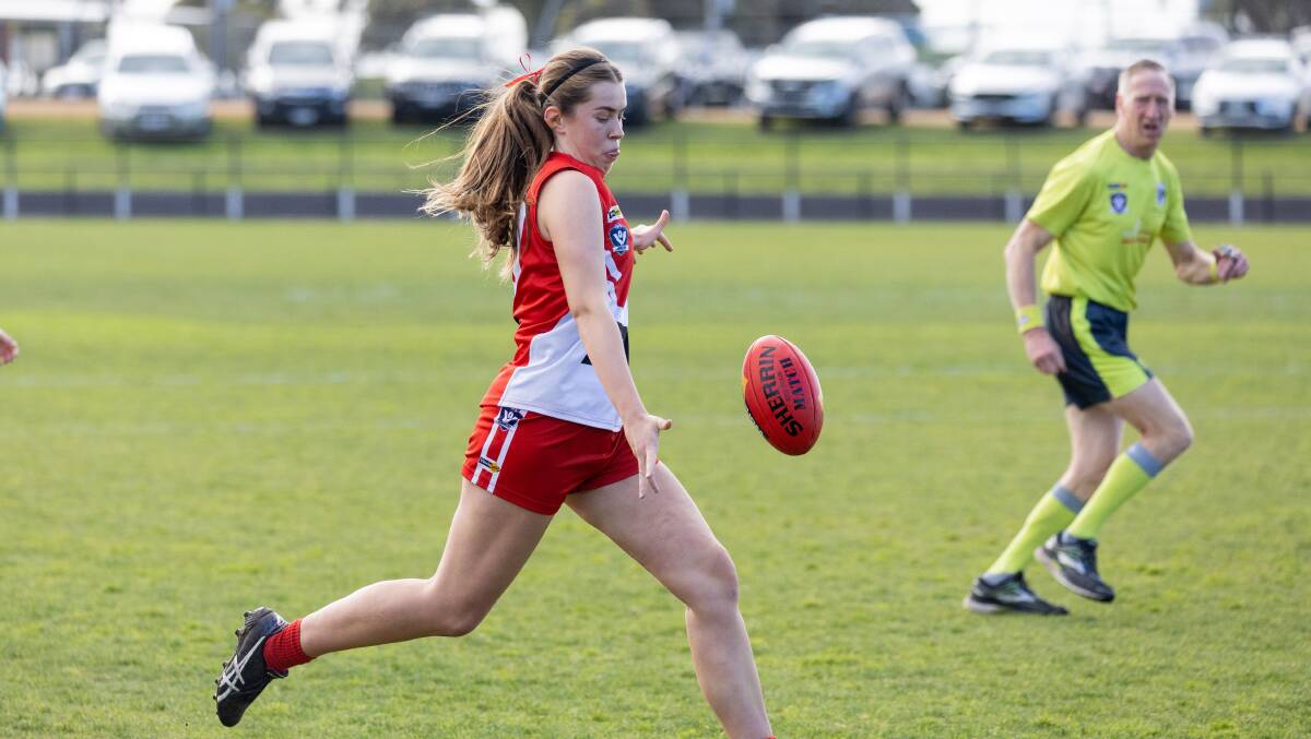 South Warrnambool's Ailish Murfett in action during the under 18 grand final last month. Picture by Anthony Brady