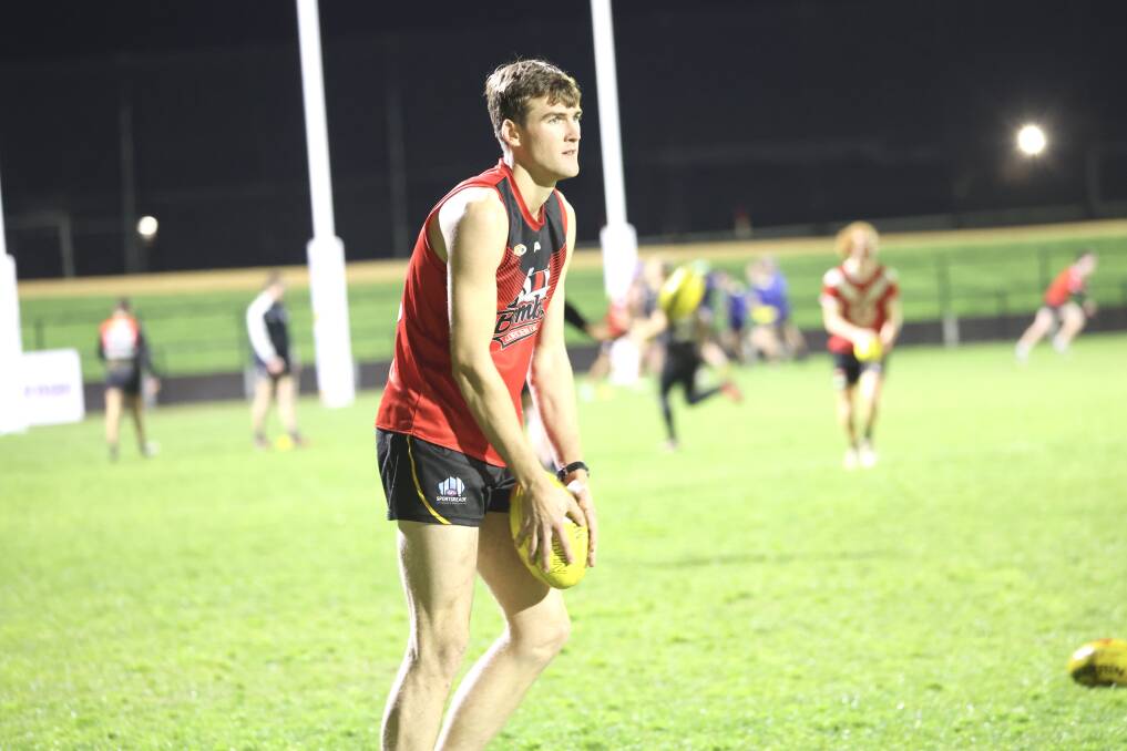 Cobden and VFL-listed ruck Mark Marriott is available to play in Saturday's interleague game. Picture by Anthony Brady