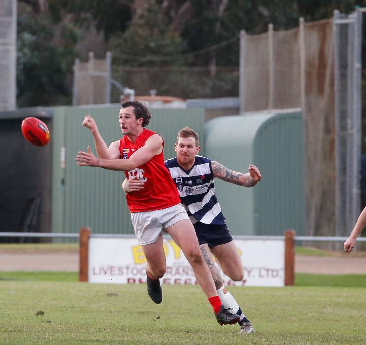 Lewis Campbell-Gavin (left) is one of four inclusions for Dennington in round six. Picture by Anthony Brady